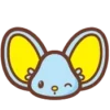😉 Эмодзи «😏My Melody Bunny Emoji» для Telegram