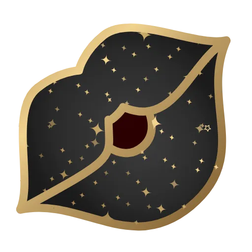 💋 Стикер «Golden Dust Font» для Telegram