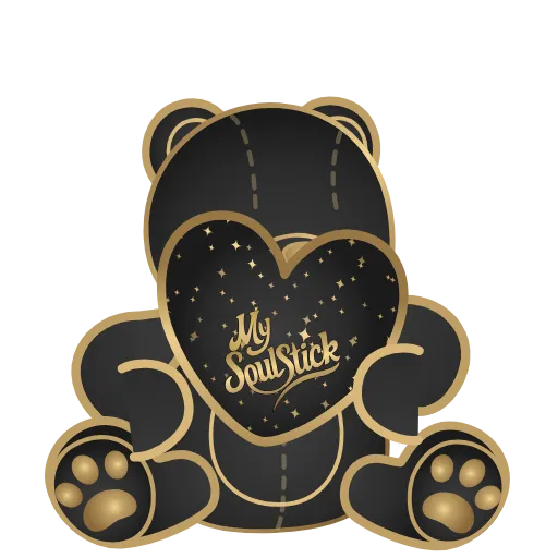 🧸 Стикер «Golden Dust Font» для Telegram