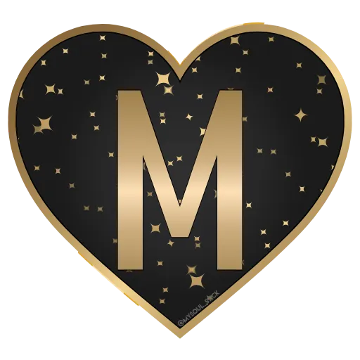 🖤 Стикер «Golden Dust Font» для Telegram