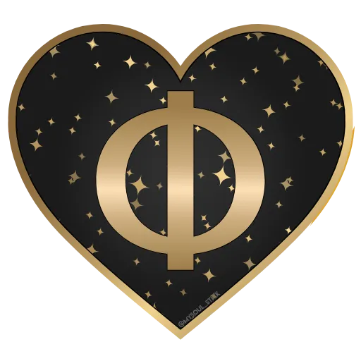 🖤 Стикер «Golden Dust Font» для Telegram