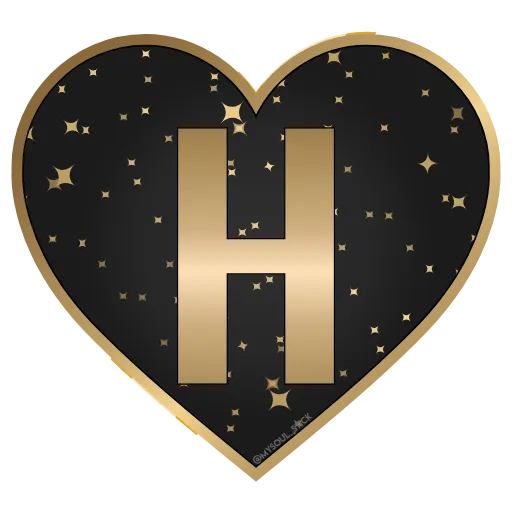🖤 Стикер «Golden Dust Font» для Telegram
