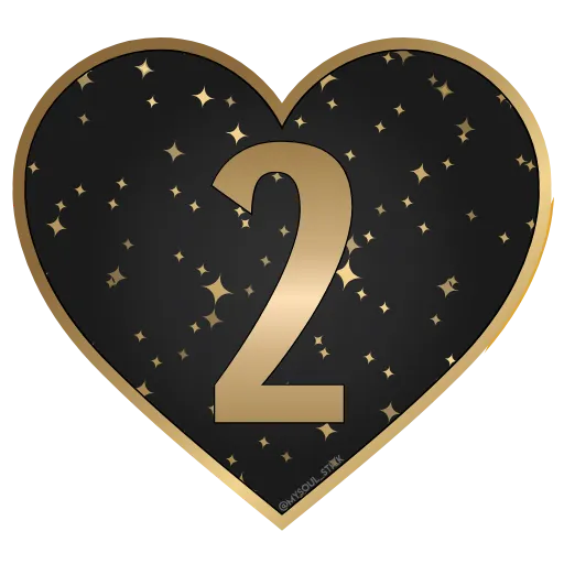 🖤 Стикер «Golden Dust Font» для Telegram