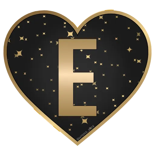 🖤 Стикер «Golden Dust Font» для Telegram