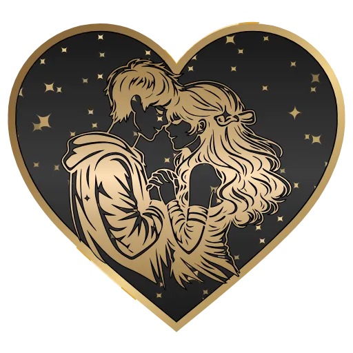 🖤 Стикер «Golden Dust Font» для Telegram
