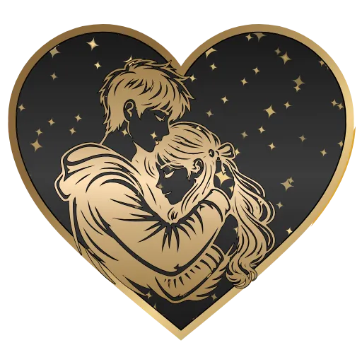 🖤 Стикер «Golden Dust Font» для Telegram