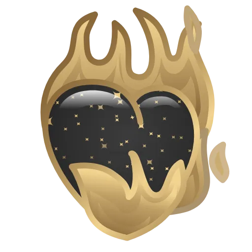 🖤 Стикер «Golden Dust Font» для Telegram