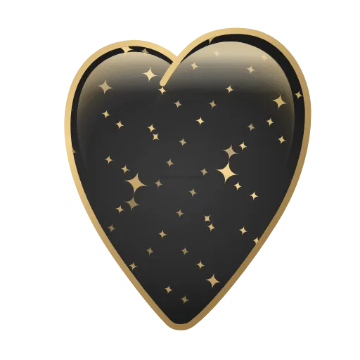 🖤 Стикер «Golden Dust Font» для Telegram