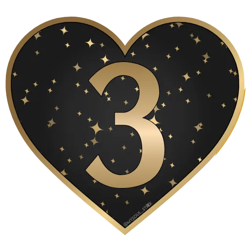 🖤 Стикер «Golden Dust Font» для Telegram