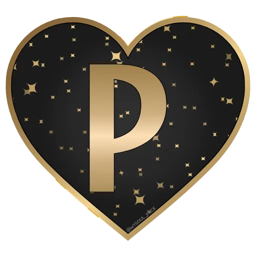 🖤 Стикер «Golden Dust Font» для Telegram