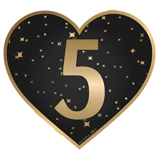 🖤 Стикер «Golden Dust Font» для Telegram