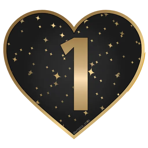 🖤 Стикер «Golden Dust Font» для Telegram