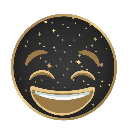 😂 Стикер «Golden Dust Font» для Telegram