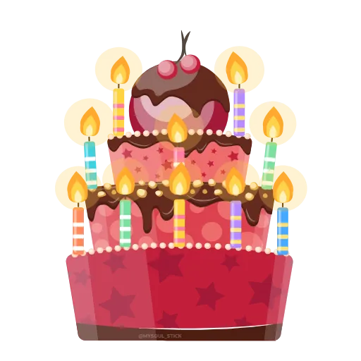 🎂 Стикер «Bithday Party» для Telegram