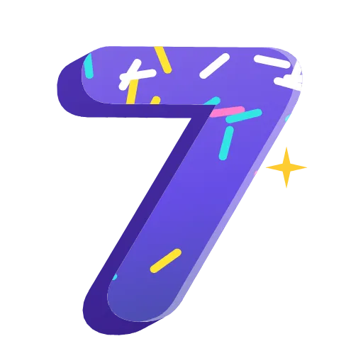 7️⃣ Стикер «Bithday Party» для Telegram