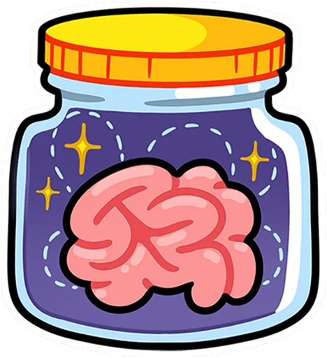 🤩 Стикер «Мистический шёпот без» для Telegram