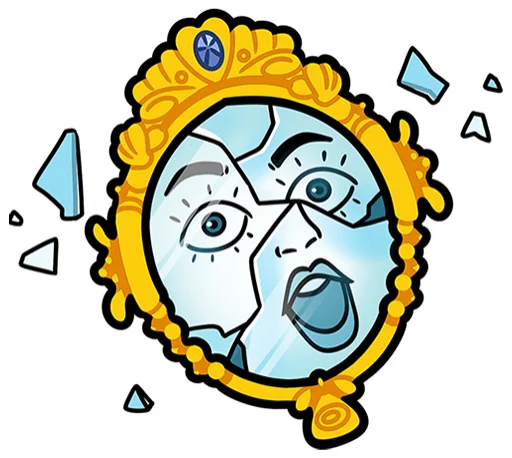 🤩 Стикер «Мистический шёпот без» для Telegram