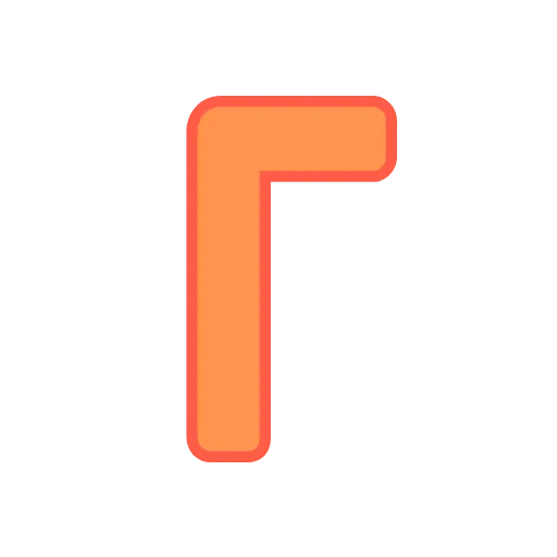 ❣️ Эмодзи «Оранжевые буквы, векторные» для Telegram