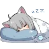 😴 Эмодзи «Nachoneko» для Telegram