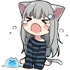 😭 Эмодзи «Nachoneko» для Telegram