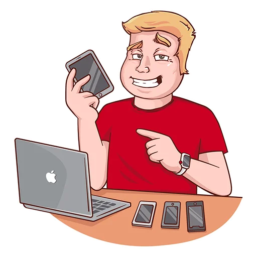 📱 Стикер «Халявщики» для Telegram