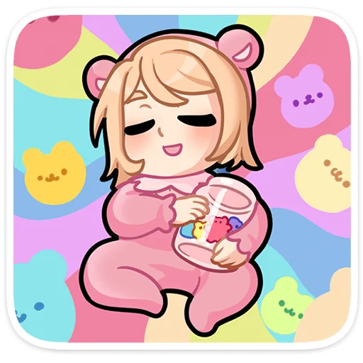 🍬 Стикер «Нана» для Telegram