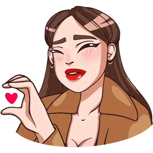 ❤️ Эмодзи «Нэнси» для Telegram