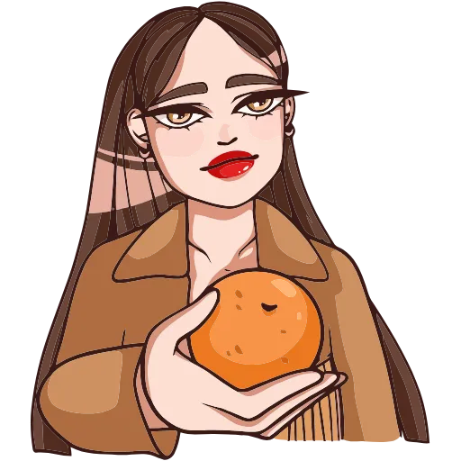 🍊 Эмодзи «Нэнси» для Telegram