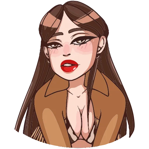 😏 Эмодзи «Нэнси» для Telegram