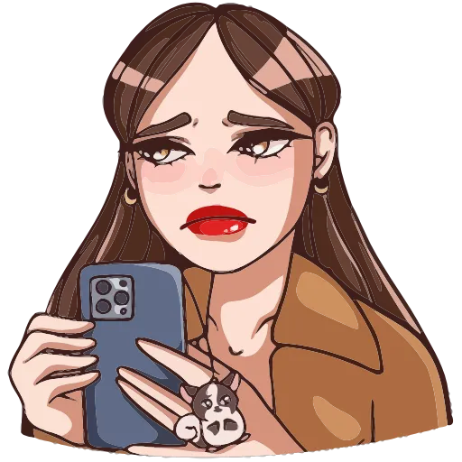 ☹️ Эмодзи «Нэнси» для Telegram