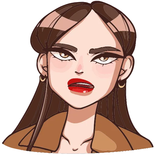 😕 Эмодзи «Нэнси» для Telegram