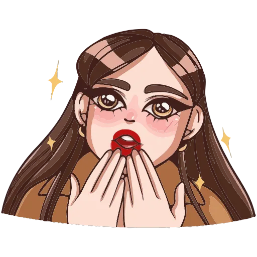 😍 Эмодзи «Нэнси» для Telegram