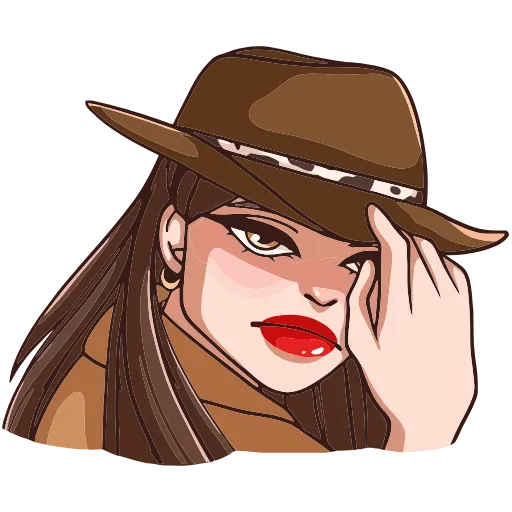 🤠 Эмодзи «Нэнси» для Telegram