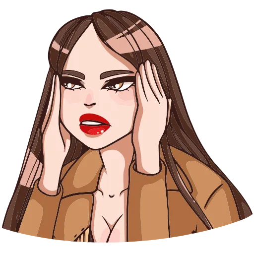 🤨 Эмодзи «Нэнси» для Telegram