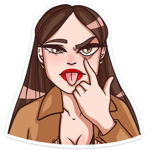 😋 Стикер «Нэнси» для Telegram