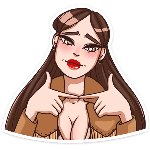 🥺 Стикер «Нэнси» для Telegram