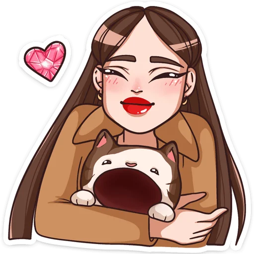 🤗 Стикер «Нэнси» для Telegram