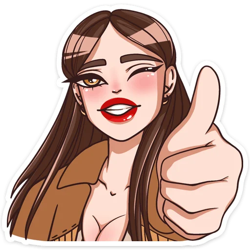 👍 Стикер «Нэнси» для Telegram