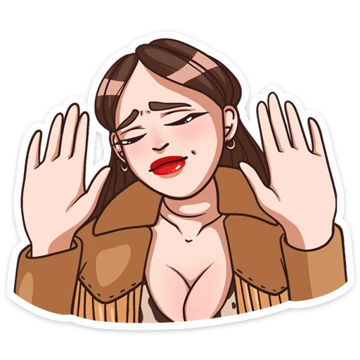 🤷‍♀ Стикер «Нэнси» для Telegram
