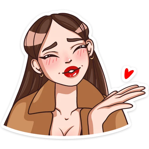 😘 Стикер «Нэнси» для Telegram