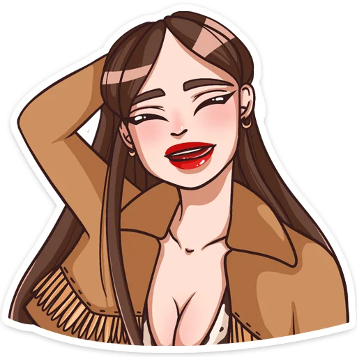 😄 Стикер «Нэнси» для Telegram