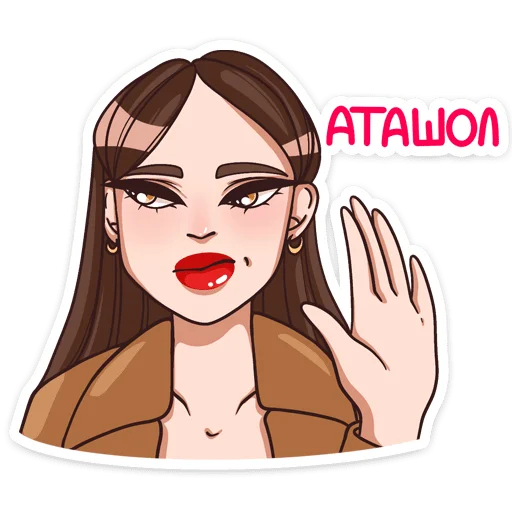 😑 Стикер «Нэнси» для Telegram
