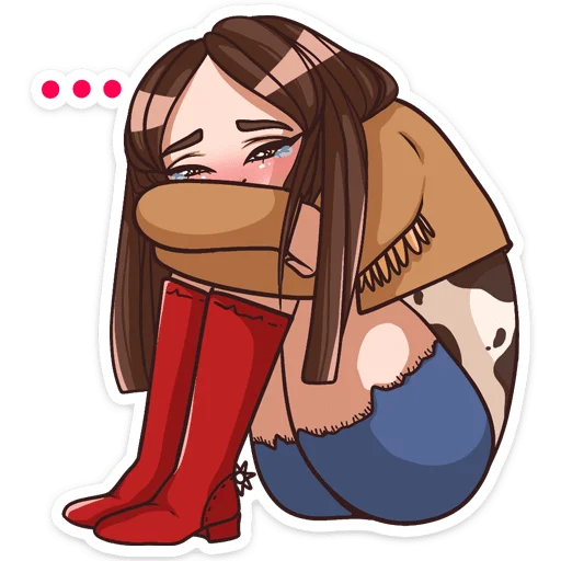 😥 Стикер «Нэнси» для Telegram