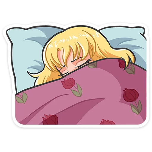👱‍♀️ Стикер «Наоко» для Telegram