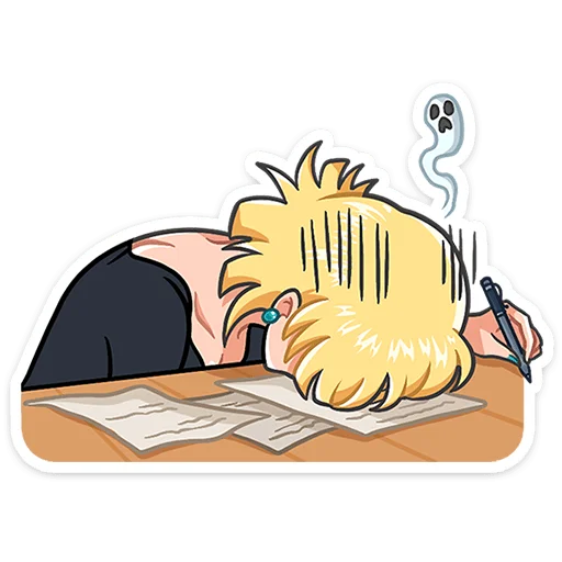 👱‍♀️ Стикер «Наоко» для Telegram