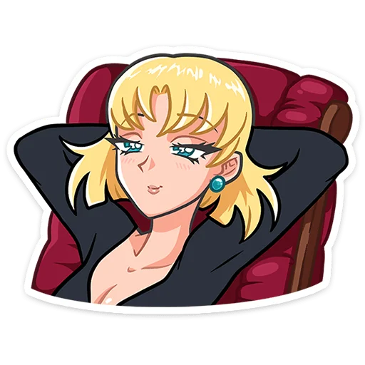 👱‍♀️ Стикер «Наоко» для Telegram