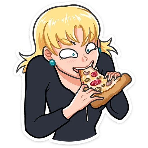 👱‍♀️ Стикер «Наоко» для Telegram