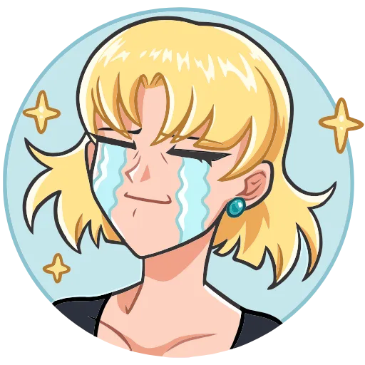 😭 Эмодзи «Наоко» для Telegram