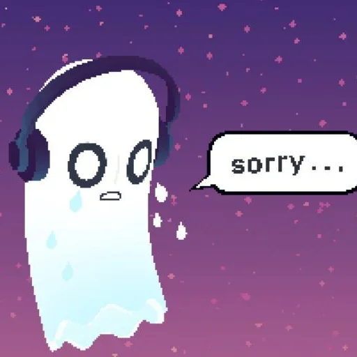👻 Стикер «Napstablook Undertail» для Telegram