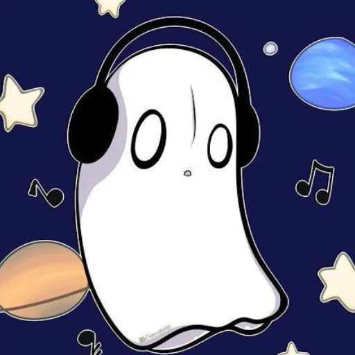 👻 Стикер «Napstablook Undertail» для Telegram